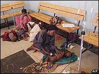Children in hospital in Ogaden following a cattle failure